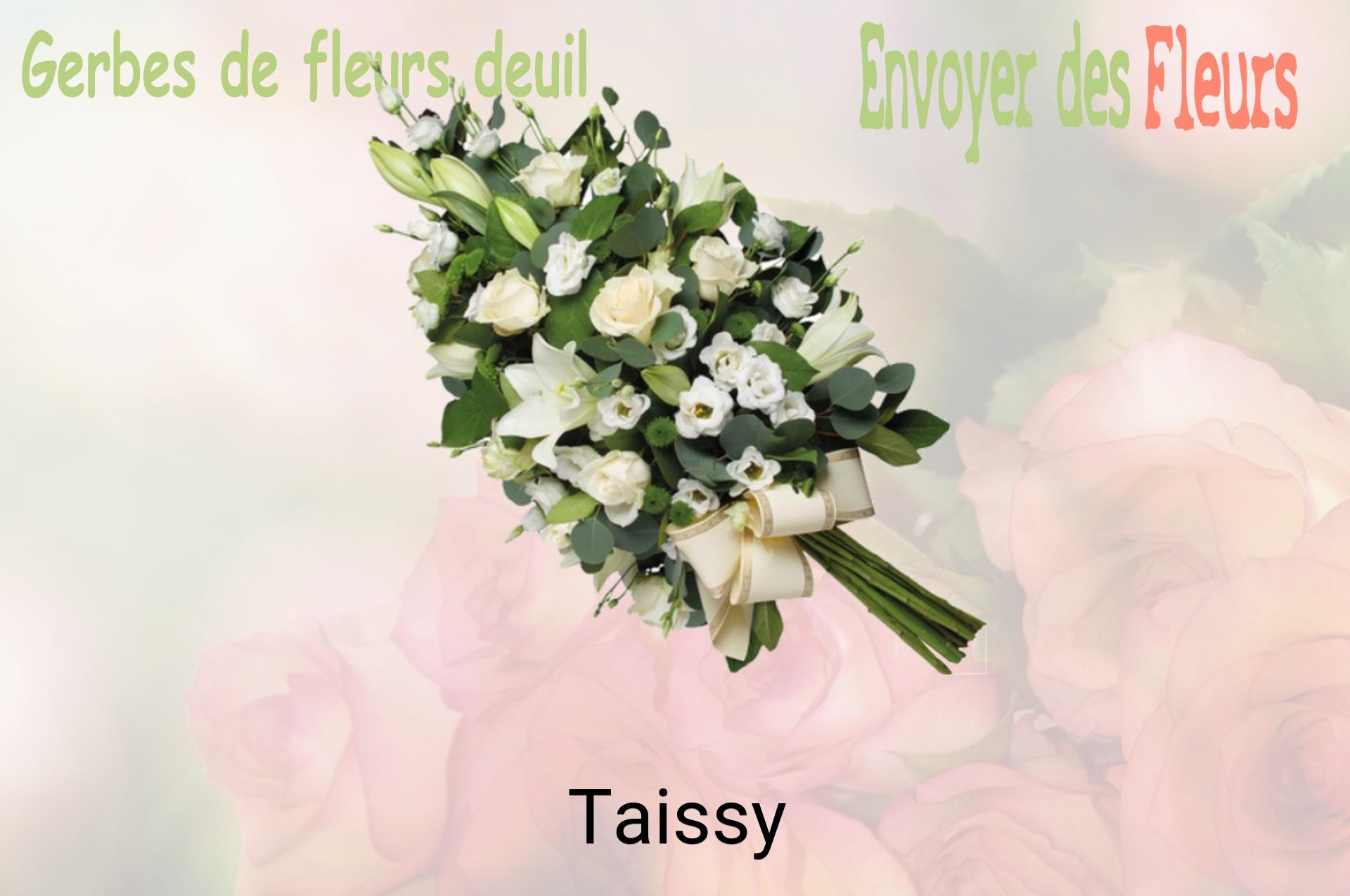 Gerbe de fleurs de deuil livrée à Taissy